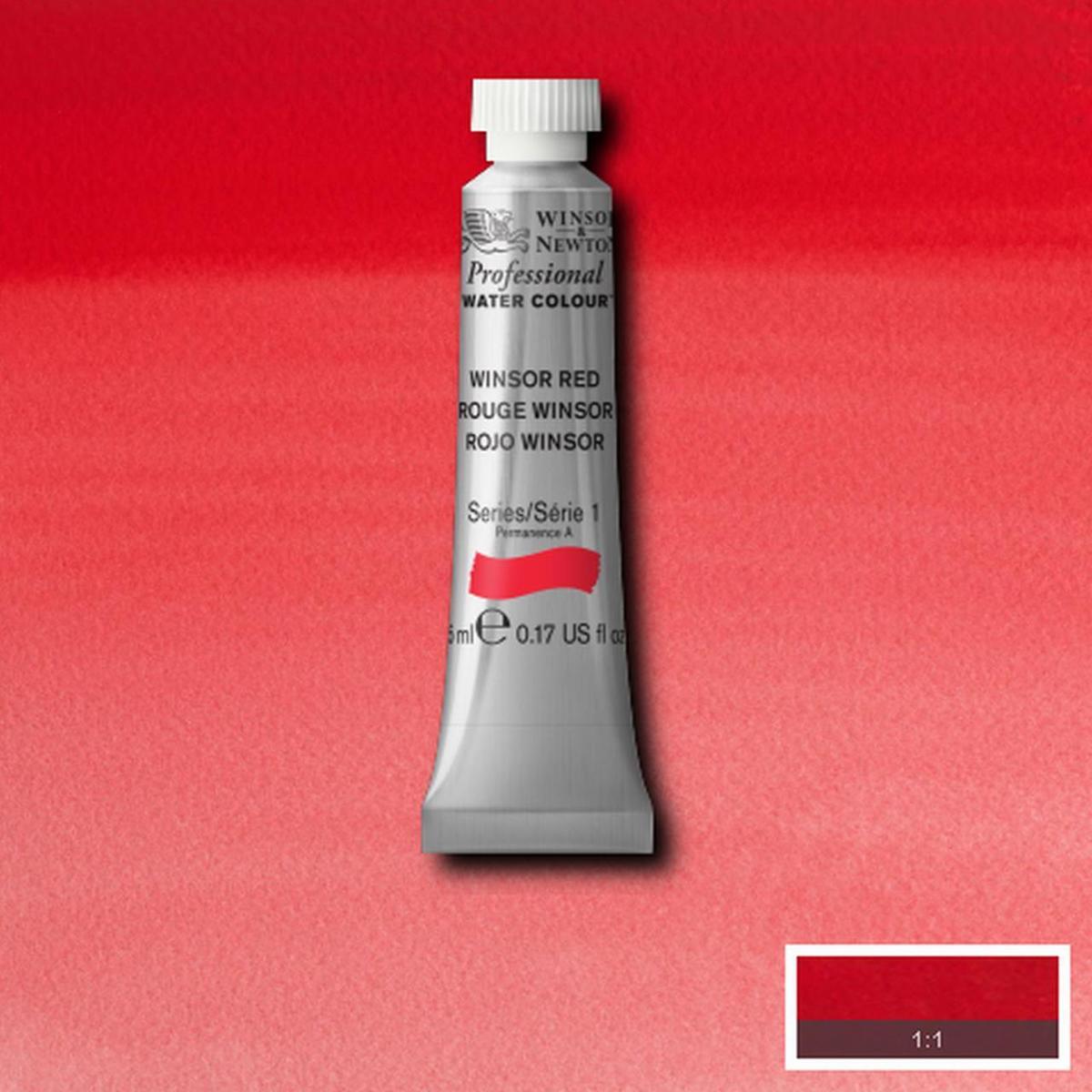 W&N Professional Aquarelverf 5ml | Winsor Red